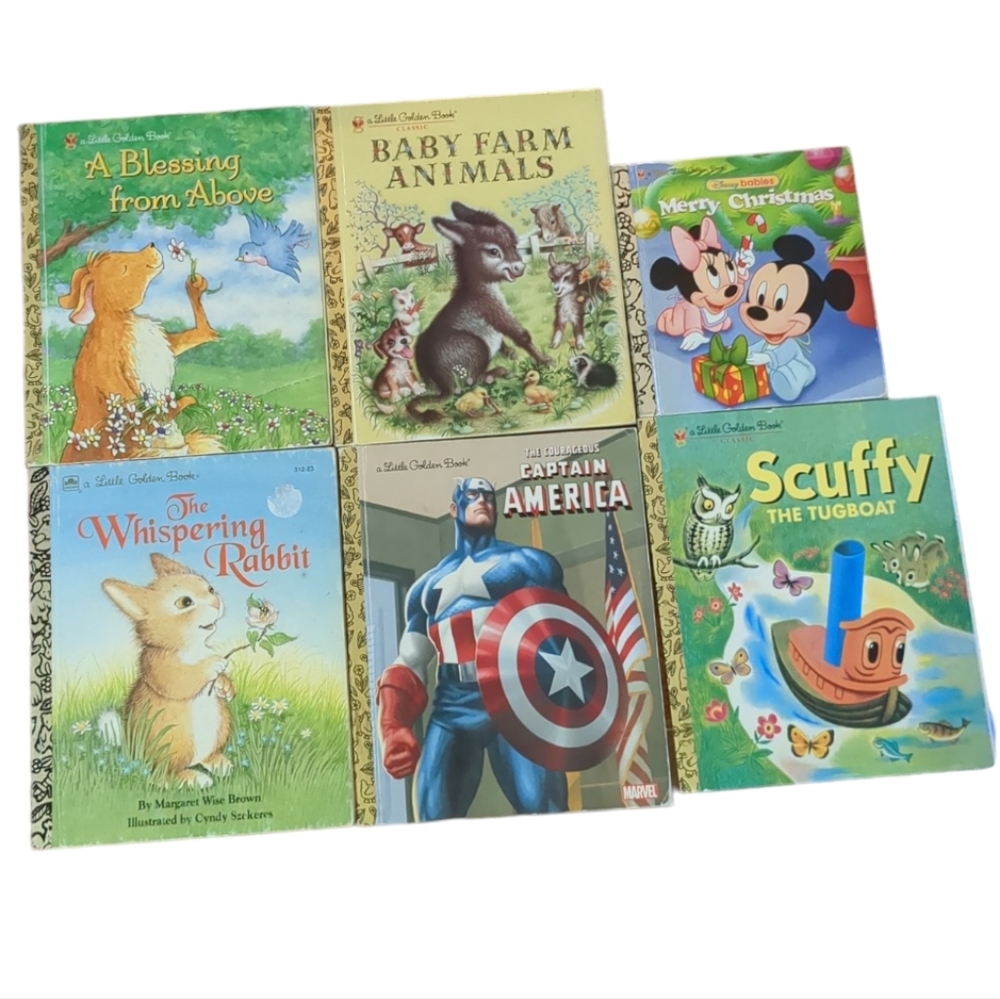 6 Little Golden Books Bundle